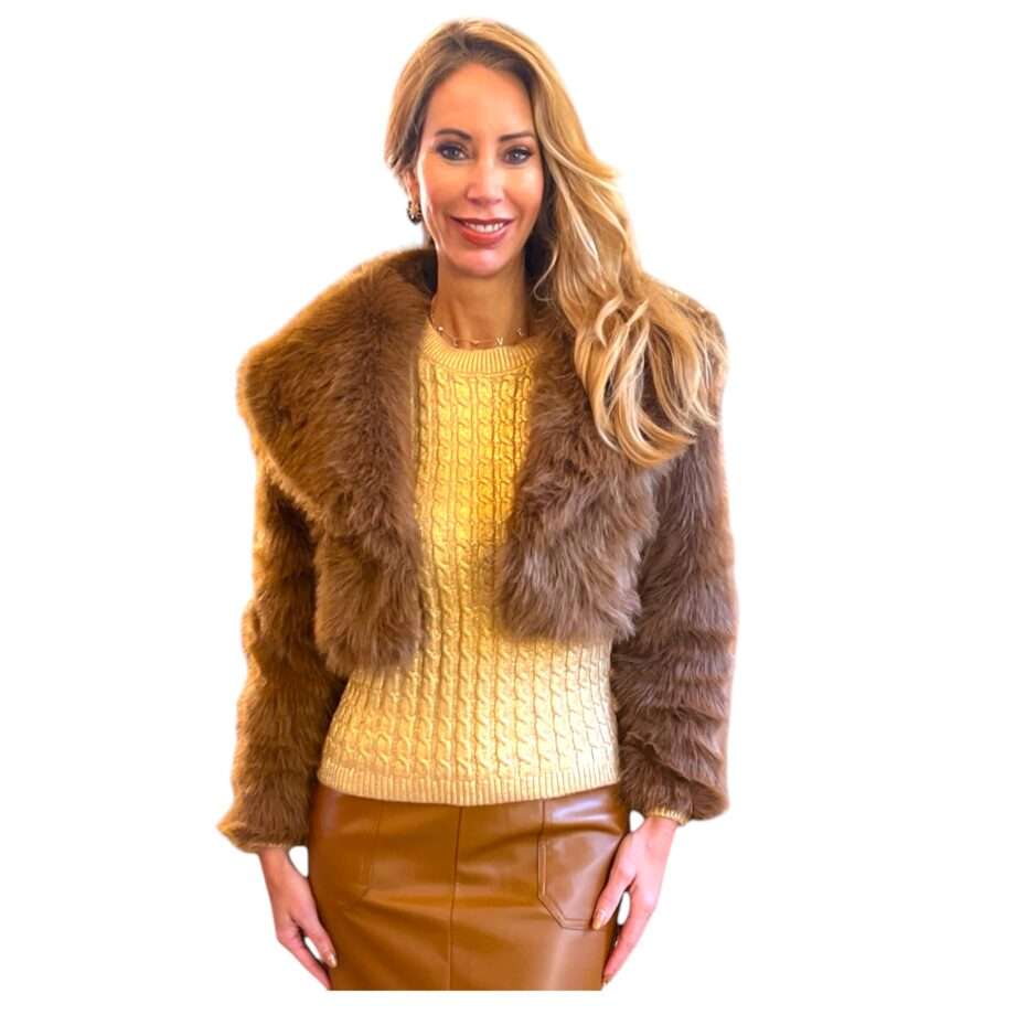 Furry bolero jacket size M