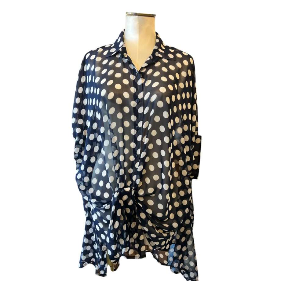 Blouse pois chiffon