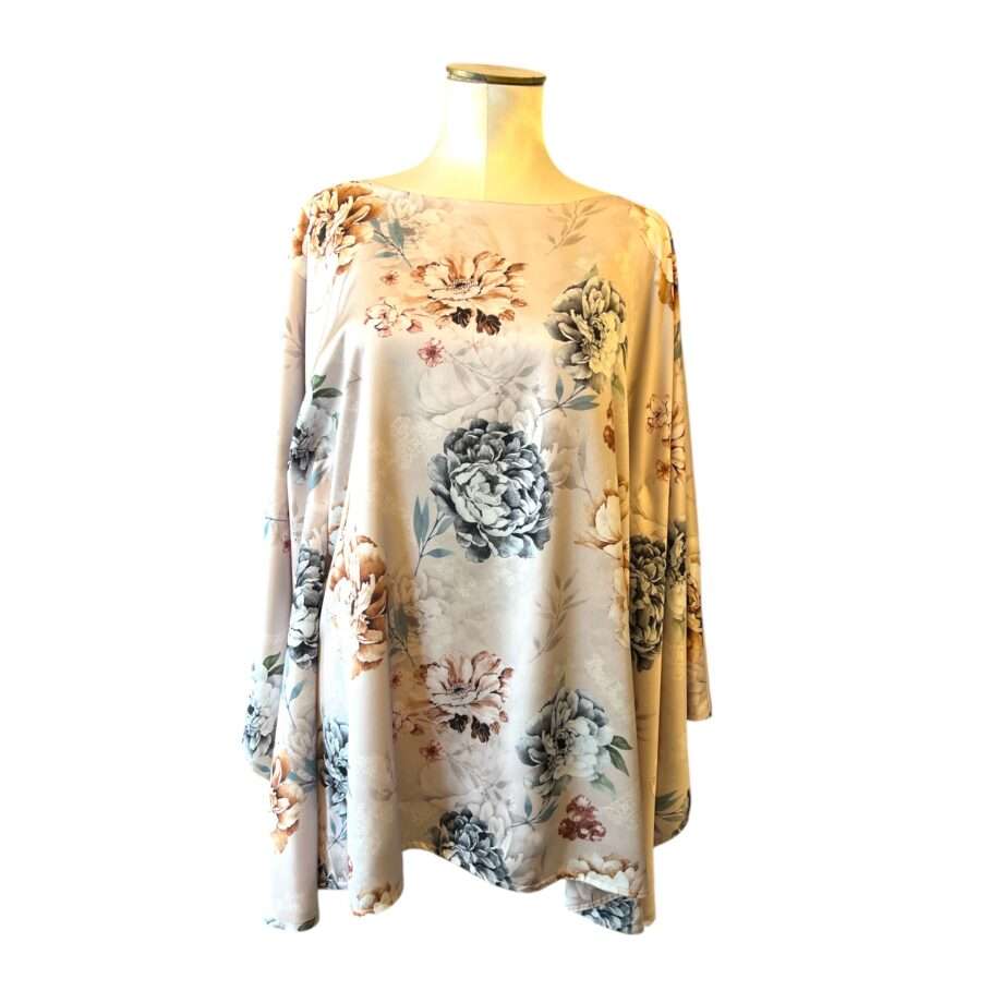 Addy kaftan satin flower